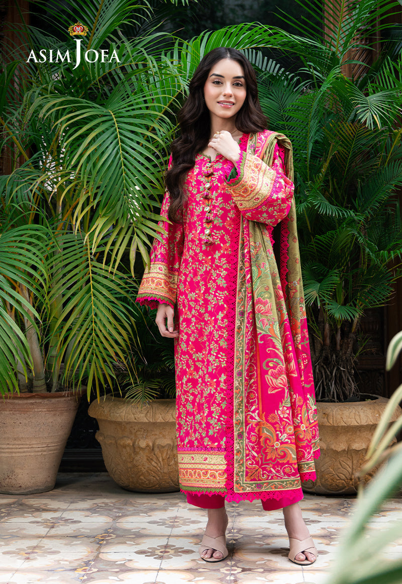 Asim Jofa | Prints Drop 2 |  AJUUB-24 - Designer Dress with Intricate embroidery and embellishments. Shop elegent wedding dress at Maria Faisal.