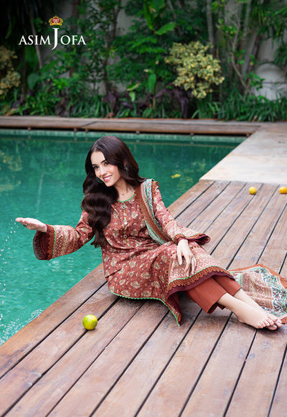 Asim Jofa | Prints Drop 2 | AJUUB-25 by Maria Faisal - Registered Vendor of : Asim Jofa - type : Ladies Clothes - 100% original wedding dresses