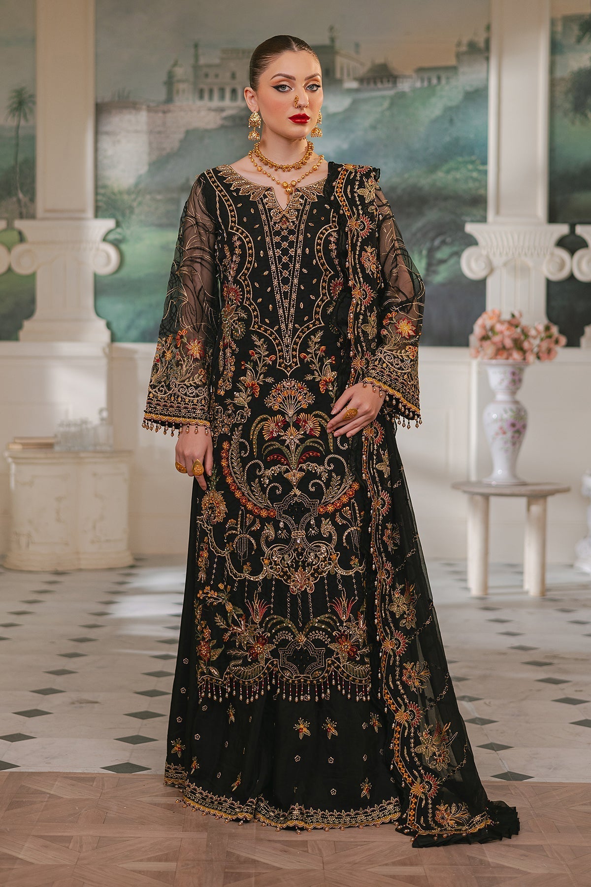 Raeesa Premium | Ada Premium Collection | HU - 46 Black Swan - Ladies Clothes 