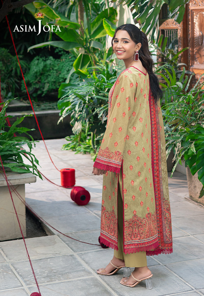 Asim Jofa | Prints Drop 2 | AJUUB-28 - Designer Dress with Intricate embroidery and embellishments. Shop elegent wedding dress at Maria Faisal.