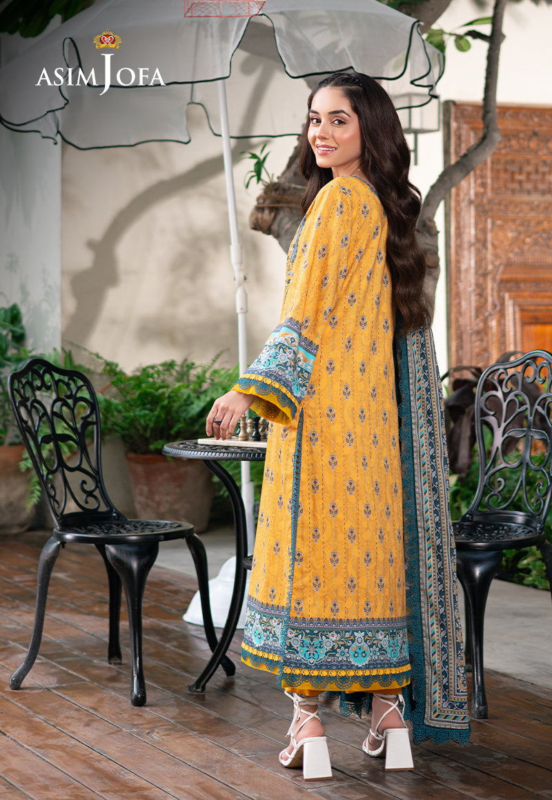 Asim Jofa | Prints Drop 2 | AJUUB-23 - Designer Dress with Intricate embroidery and embellishments. Shop elegent wedding dress at Maria Faisal.