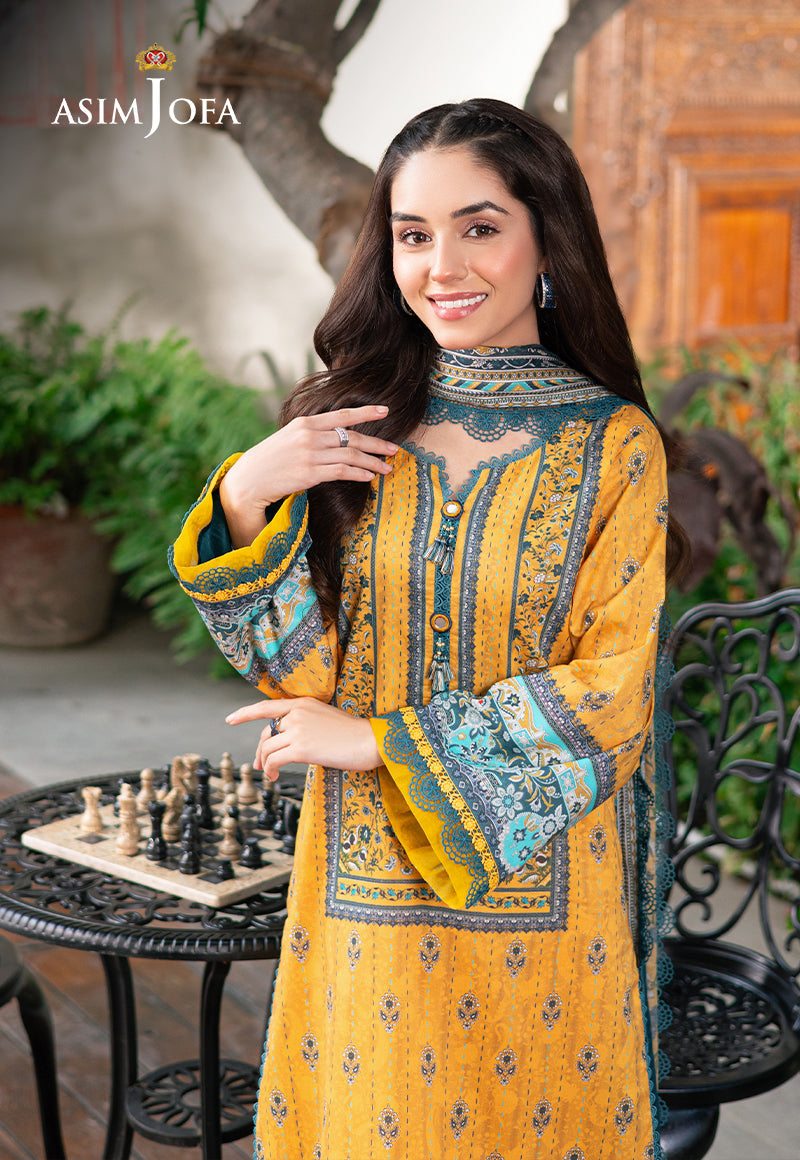 Asim Jofa | Prints Drop 2 | AJUUB-23 - Designer Dress with Intricate embroidery and embellishments. Shop elegent wedding dress at Maria Faisal.