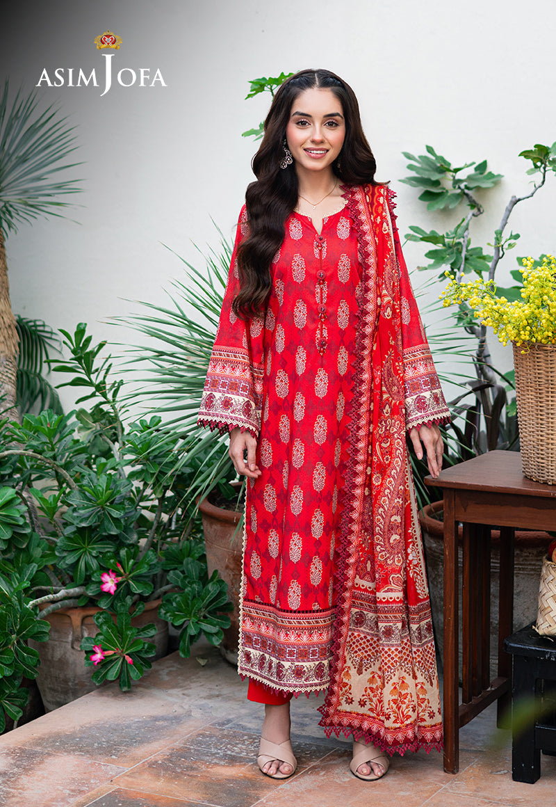 Asim Jofa | Prints Drop 2 |  AJUUB-35 - Designer Dress with Intricate embroidery and embellishments. Shop elegent wedding dress at Maria Faisal.