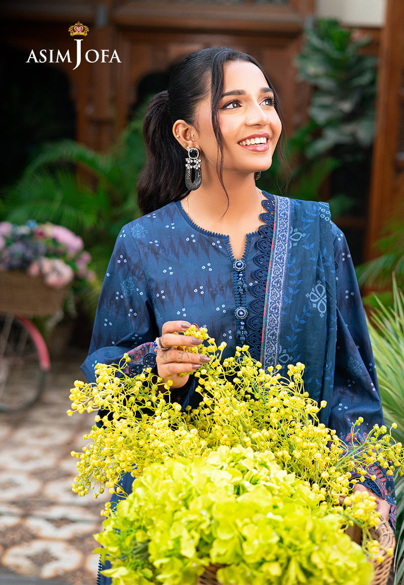 Asim Jofa | Prints Drop 2 | AJUUB-37 - Designer Dress with Intricate embroidery and embellishments. Shop elegent wedding dress at Maria Faisal.