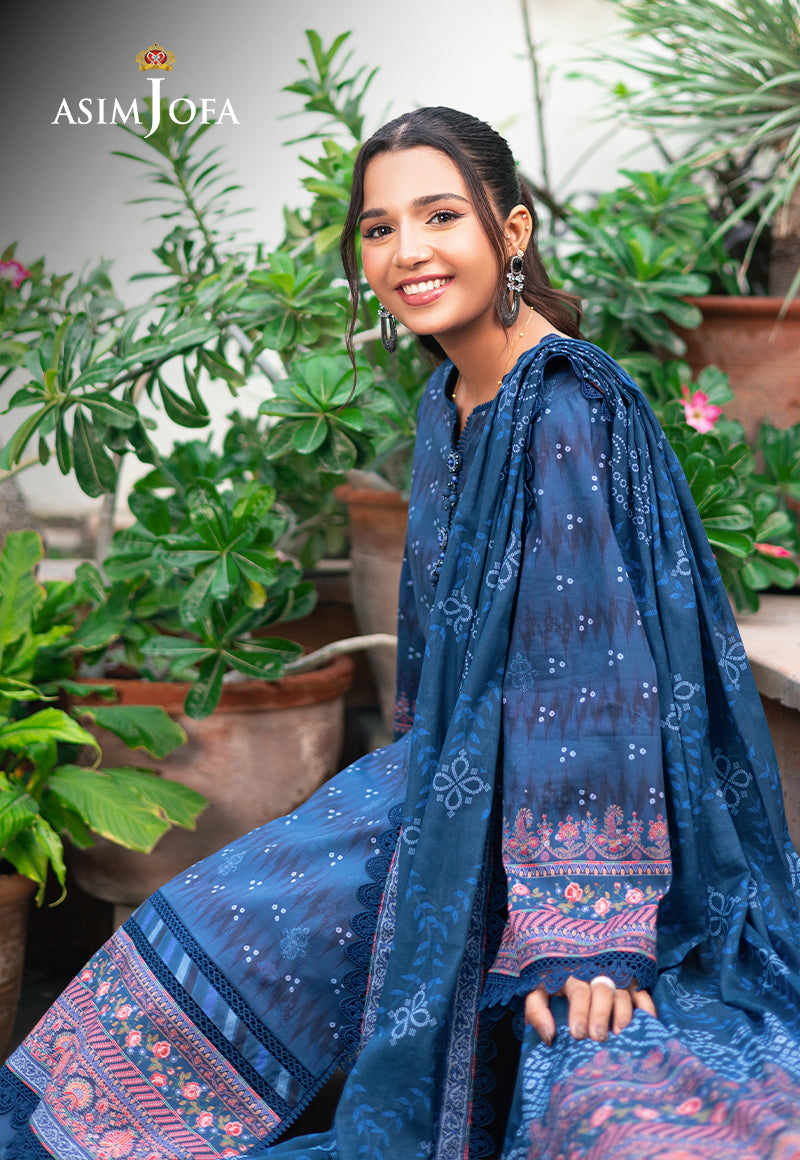 Asim Jofa | Prints Drop 2 | AJUUB-37 - Designer Dress with Intricate embroidery and embellishments. Shop elegent wedding dress at Maria Faisal.
