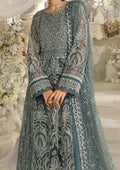 Elaf Premium | Evara Formals 24 | EFE-08 NIRVANA - Designer Dress with Intricate embroidery and embellishments. Shop elegent wedding dress at Maria Faisal.