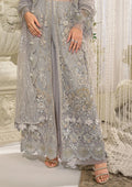 Elaf Premium | Evara Formals 24 | EFE-04 DOVE - Designer Dress with Intricate embroidery and embellishments. Shop elegent wedding dress at Maria Faisal.