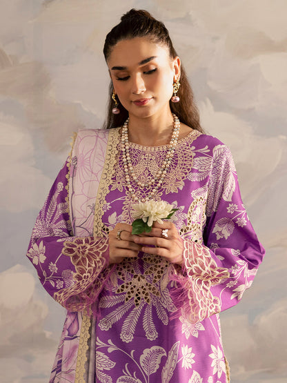 Mahnur | Kaia Slub Linen 25 | K - 10 | 3 PC LINEN - Ladies Clothes - Maria Faisal