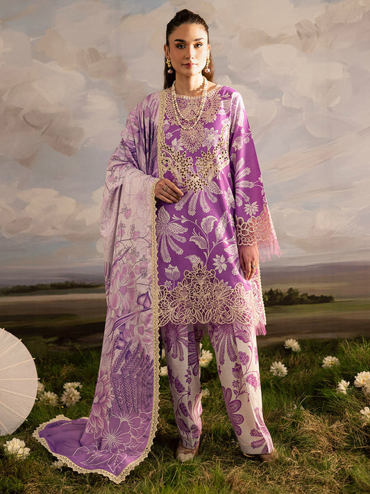 Mahnur | Kaia Slub Linen 25 | K - 10 | 3 PC LINEN - Ladies Clothes - Maria Faisal