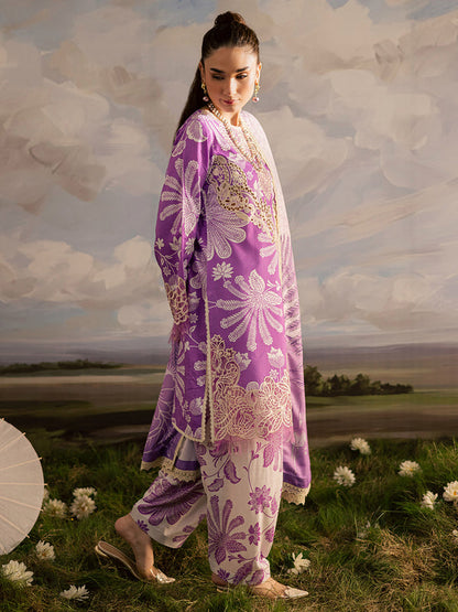 Mahnur | Kaia Slub Linen 25 | K - 10 | 3 PC LINEN - Ladies Clothes - Maria Faisal