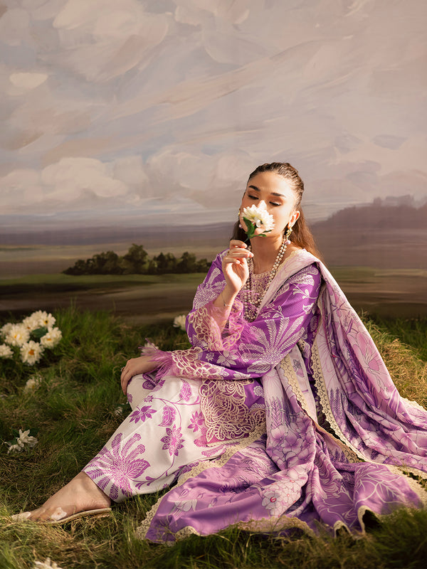 Mahnur | Kaia Slub Linen 25 | K - 10 | 3 PC LINEN - Ladies Clothes - Maria Faisal