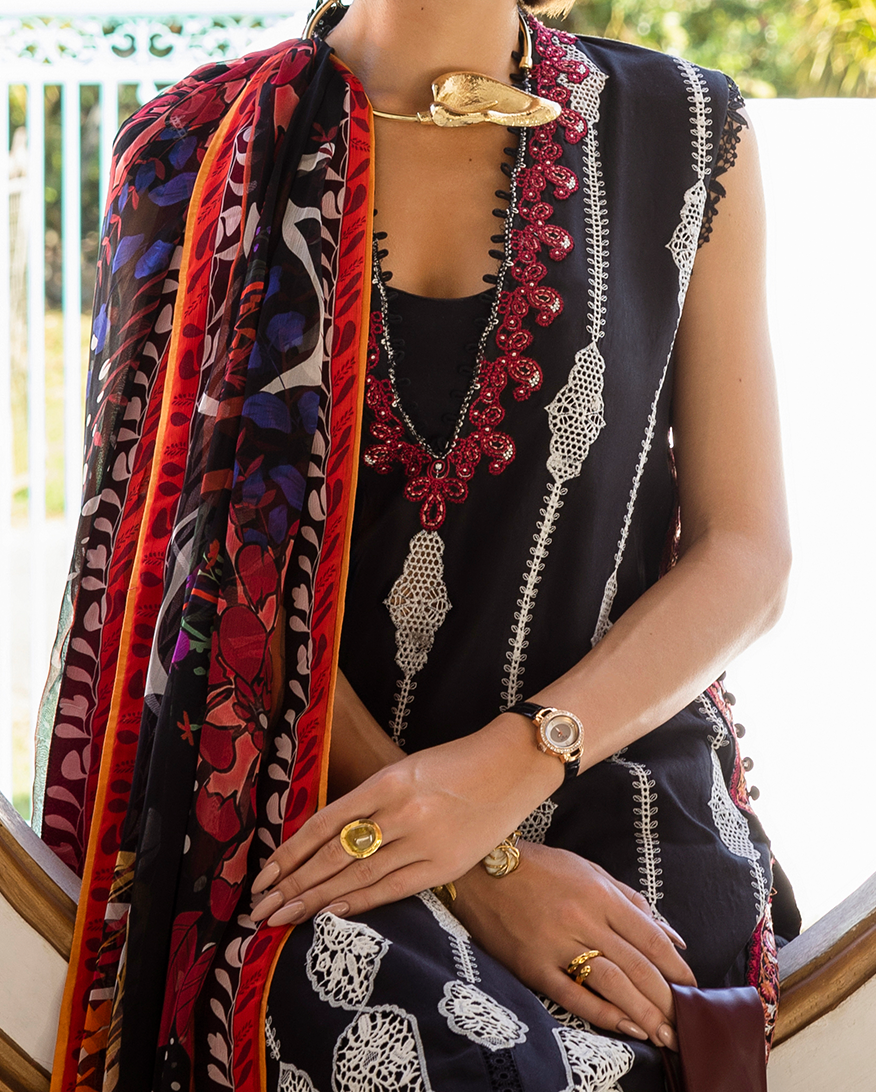Esmel | Mon Tresor Luxe Lawn 26 | Amor Omnia Vincit - Luxury Dress - available at Maria Faisal in UK and USA.