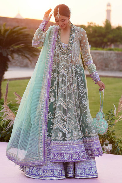 ZARQAH-E-PISTACHIO (ZC25-03) – authentic Pakistani dress from the Gossamer 25 collection for women in the UK