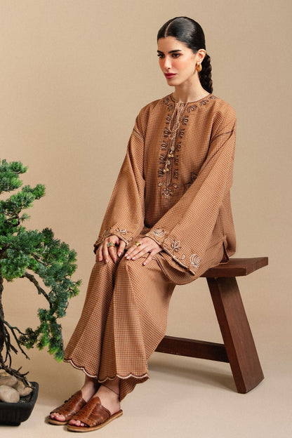 Elan | Winter Basics 25 | ANIA (ERW-21572) - Casual Dress - available at Maria Faisal in UK and USA.