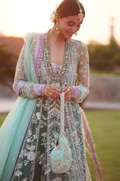 ZARQAH-E-PISTACHIO (ZC25-03) – authentic Pakistani dress from the Gossamer 25 collection for women in the UK