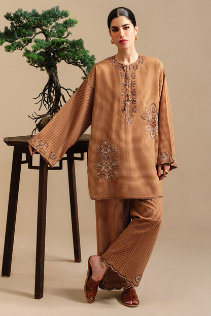 Elan | Winter Basics 25 | ANIA (ERW-21572) - Casual Dress - available at Maria Faisal in UK and USA.
