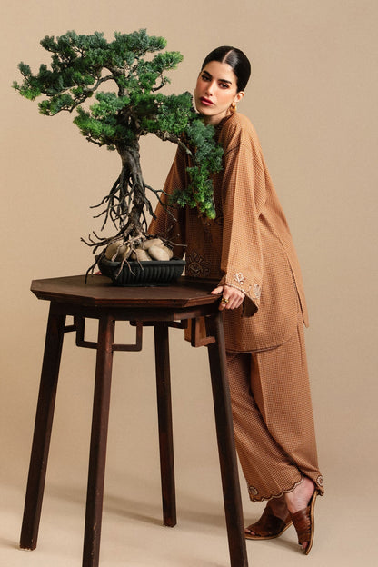 Elan | Winter Basics 25 | ANIA (ERW-21572) - Casual Dress - available at Maria Faisal in UK and USA.