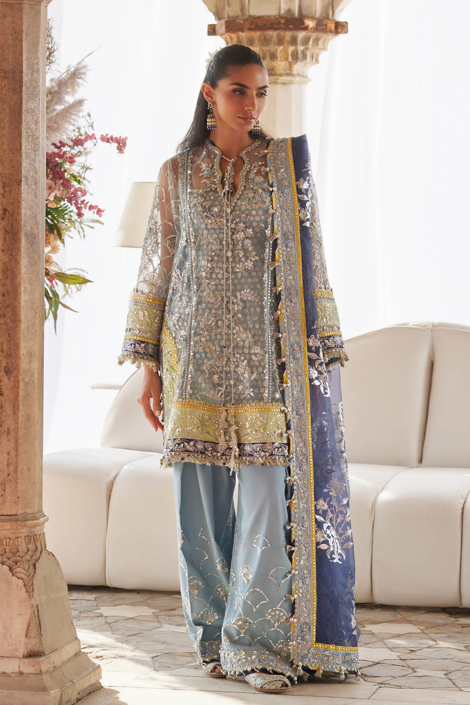 NILOFAR-E-SHAAM (ZC25-04) – authentic Pakistani dress from the Gossamer 25 collection for women in the UK