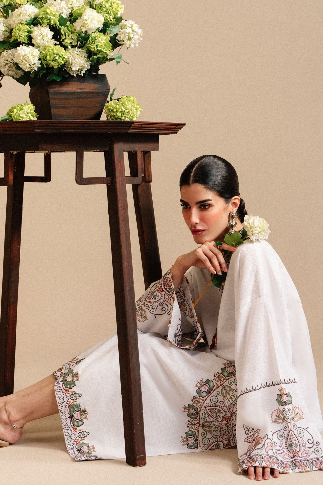 Elan | Winter Basics 25 | EIRA (ERW-21567) - Casual Dress - available at Maria Faisal in UK and USA.