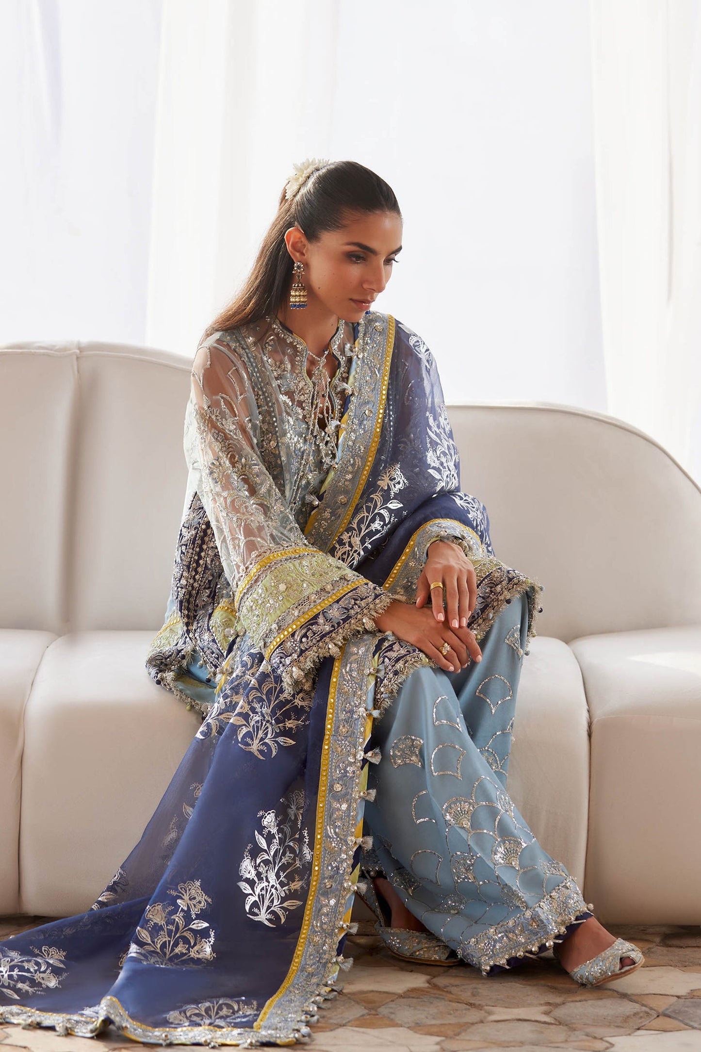 NILOFAR-E-SHAAM (ZC25-04) – authentic Pakistani dress from the Gossamer 25 collection for women in the UK