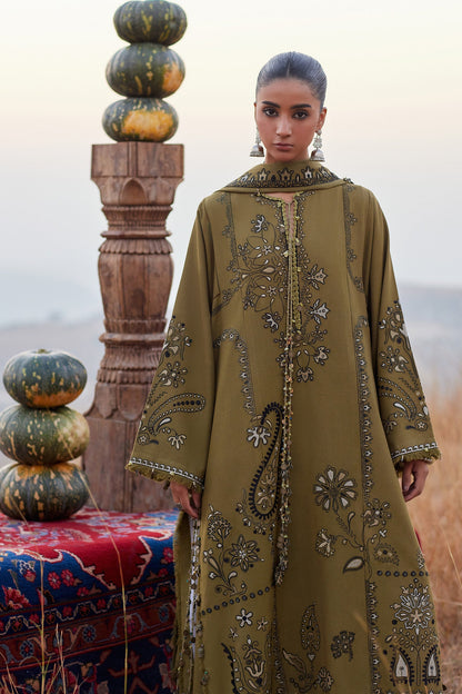 Zaha | Winter 25 | NAYRA (ZW25-07) - Luxury Dress - available at Maria Faisal in UK and USA.