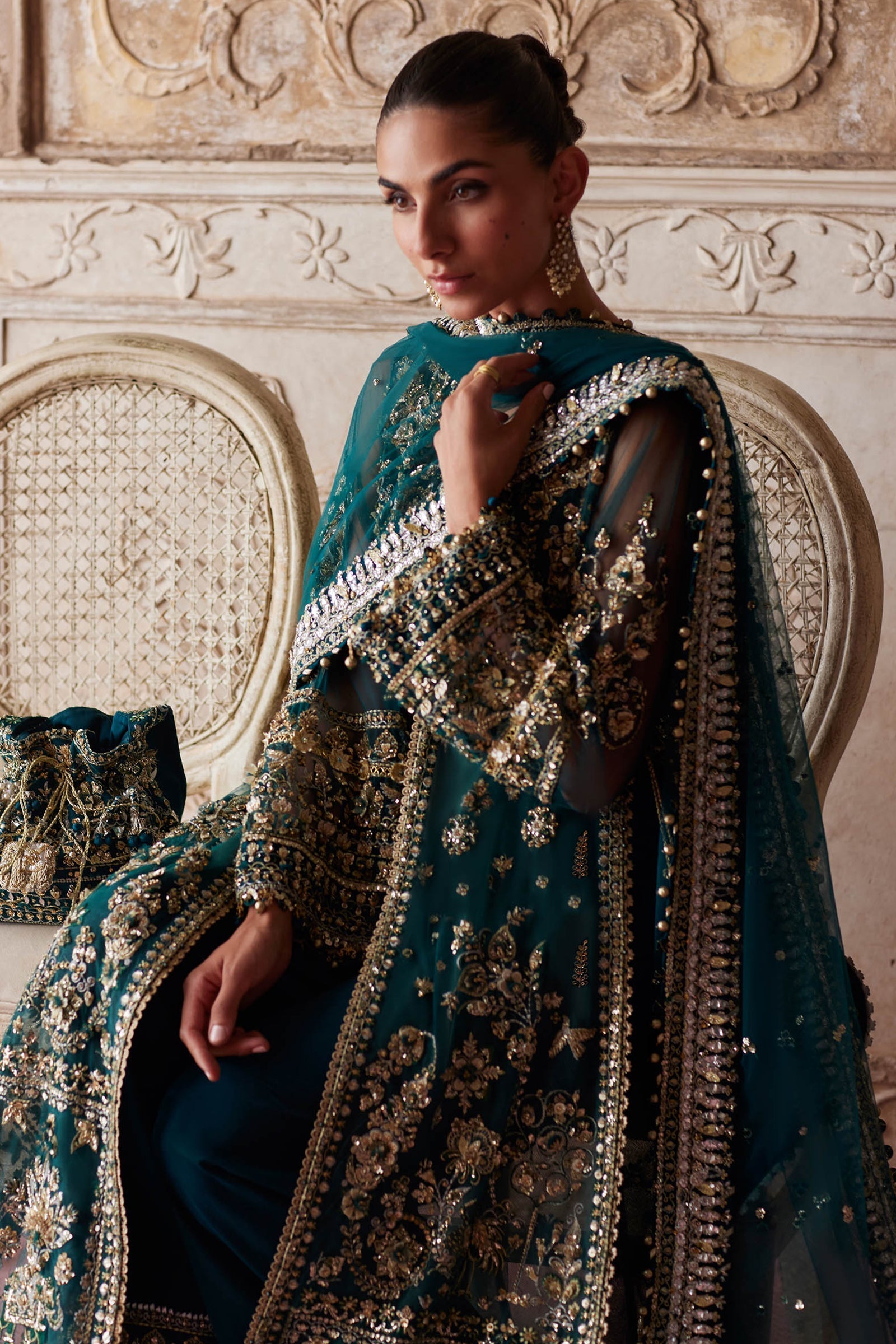 AYLIN-E-JADE (ZC25-05) – authentic Pakistani dress from the Gossamer 25 collection for women in the UK
