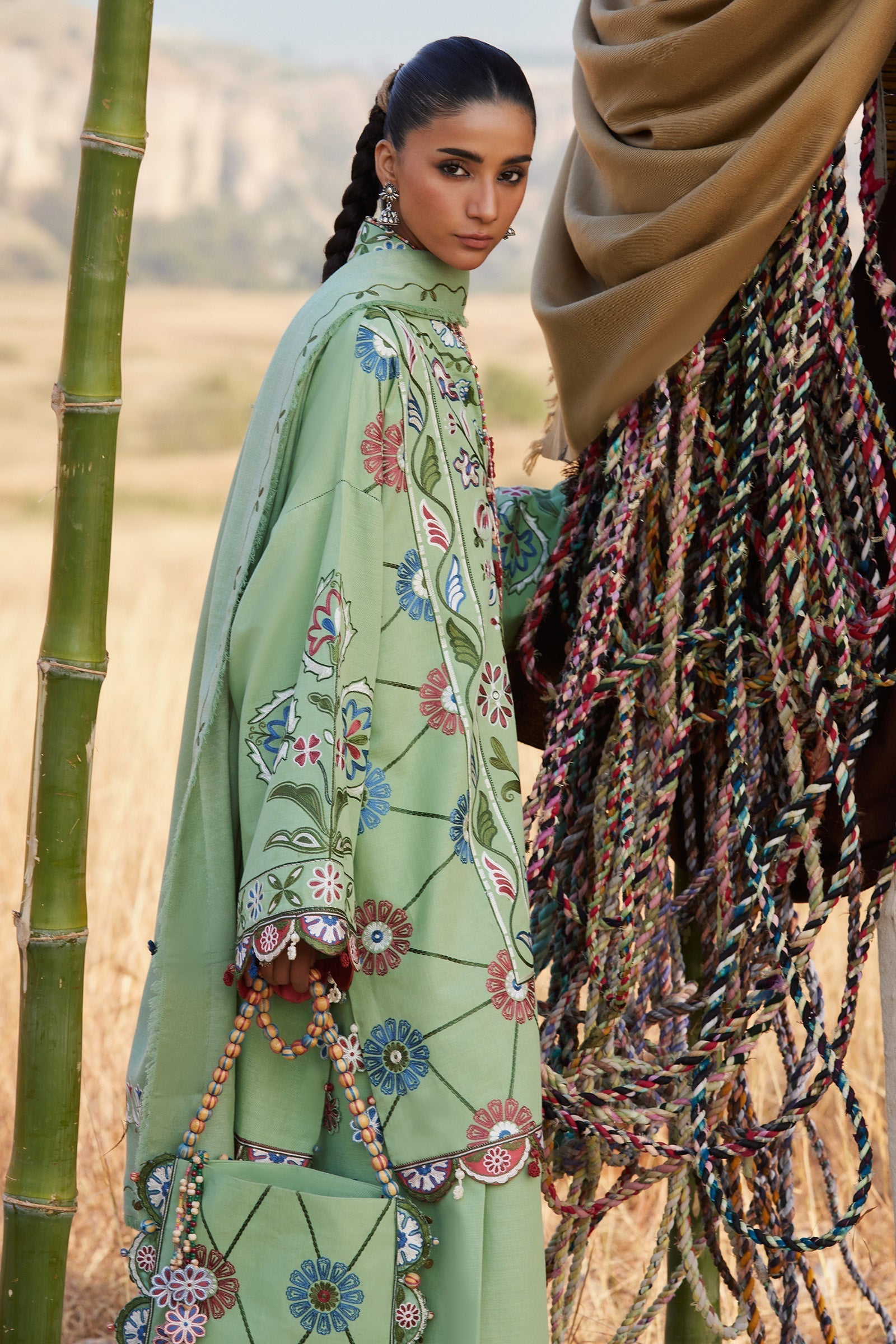 Zaha | Winter 25 | NARMEEN (ZW25-03) - Luxury Dress - available at Maria Faisal in UK and USA.