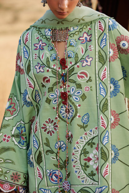 Zaha | Winter 25 | NARMEEN (ZW25-03) - Luxury Dress - available at Maria Faisal in UK and USA.