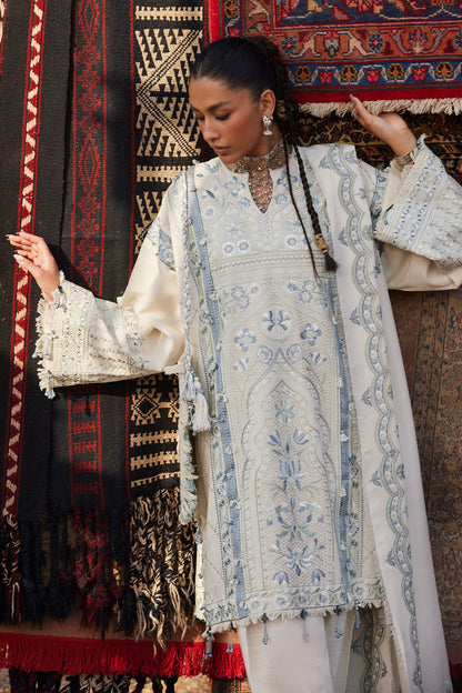 Zaha | Winter 25 | LEILA (ZW25-02) - Luxury Dress - available at Maria Faisal in UK and USA.