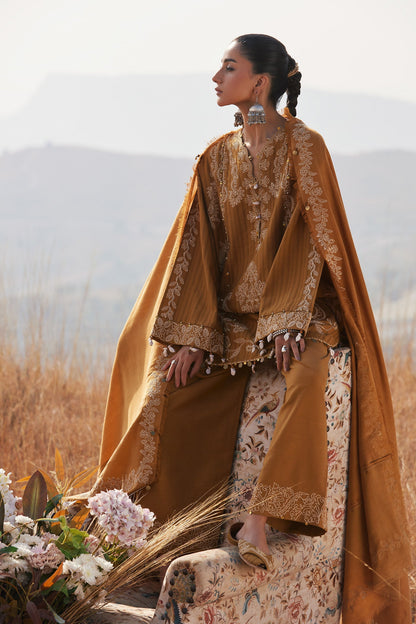 Zaha | Winter 25 | HEER (ZW25-10) - Luxury Dress - available at Maria Faisal in UK and USA.