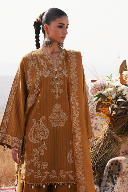 Zaha | Winter 25 | HEER (ZW25-10) - Luxury Dress - available at Maria Faisal in UK and USA.