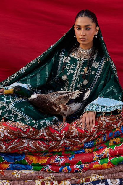 Zaha | Winter 25 | YASMIN (ZW25-09) - Luxury Dress - available at Maria Faisal in UK and USA.