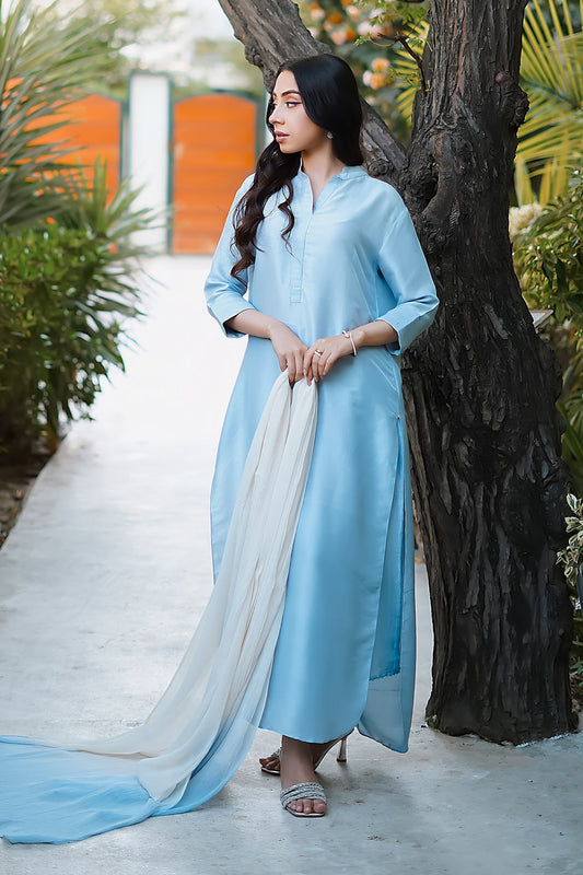 Erum Khan | Nue Pret | Serene Sky - Ladies Clothes - Maria Faisal