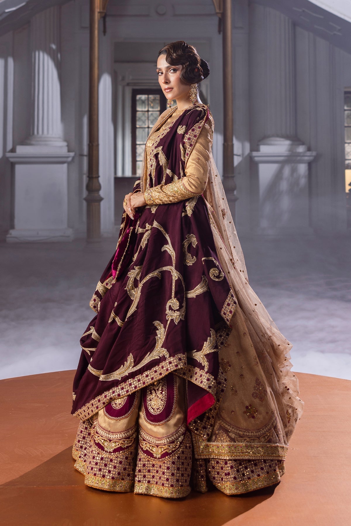 Erum Khan | Jahan Wedding 25 | Plum Spark - Ladies Clothes - Maria Faisal