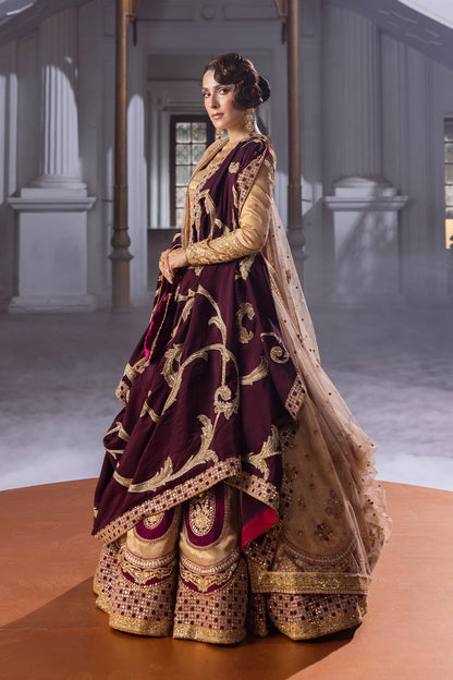 Erum Khan | Jahan Wedding 25 | Plum Spark - Ladies Clothes - Maria Faisal