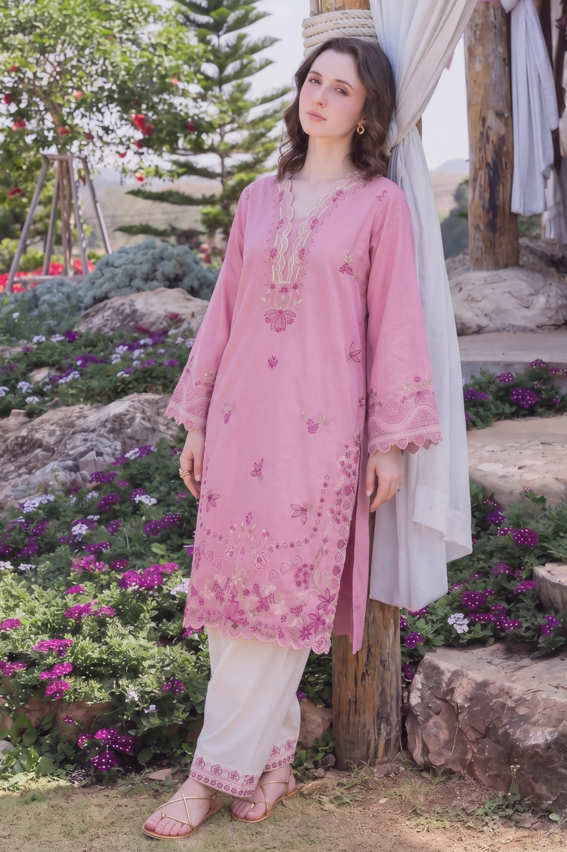 Saad Shaikh | Ease Fall Edit 26 | Evana - Casual Dress - available at Maria Faisal in UK and USA.