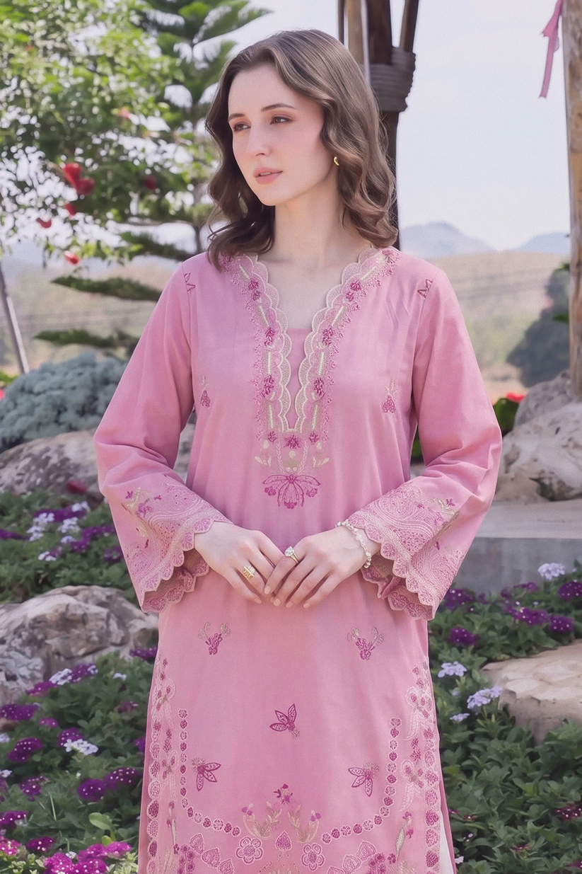 Saad Shaikh | Ease Fall Edit 26 | Evana - Casual Dress - available at Maria Faisal in UK and USA.