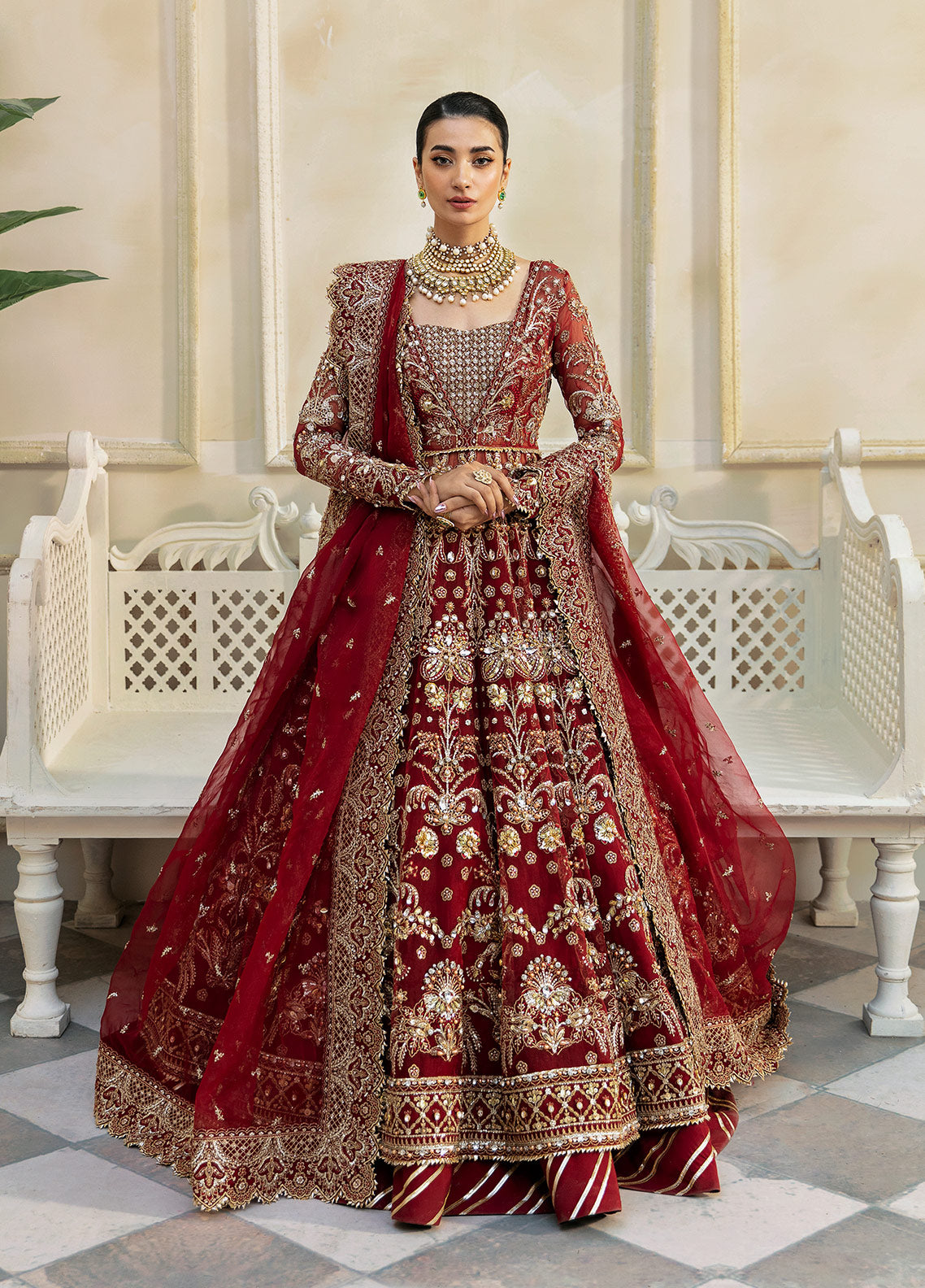Gulaal | Wedding Formals | Nawazish GL-WS-23V1-39 - Designer Dress with Intricate embroidery and embellishments. Shop elegent wedding dress at Maria Faisal.