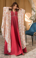 Threads and Motifs | Formal Dresses 25 | Printed Cape With Maxi - Ladies Clothes - Maria Faisal