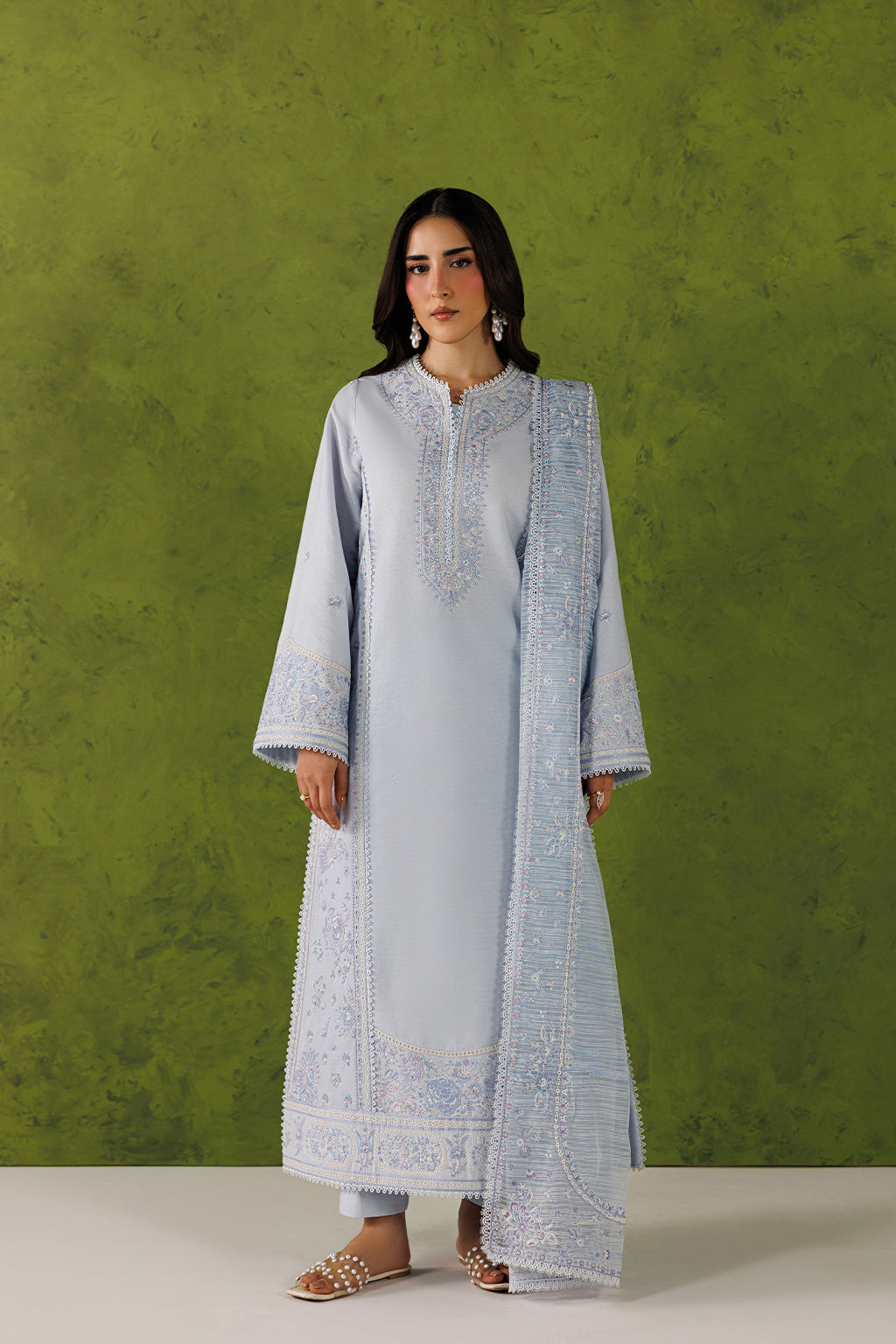 Emaan Adeel | Elevated Essentials 26 | URBAN MUSE - Luxury Dress - available at Maria Faisal in UK and USA.