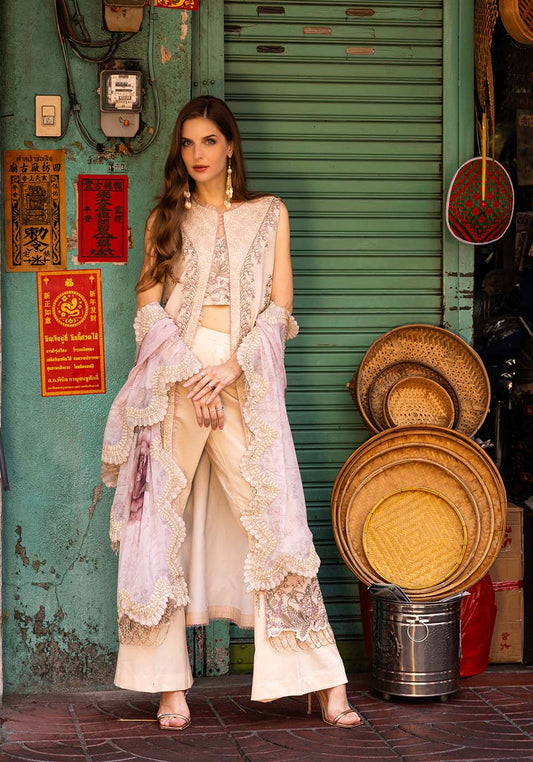 Zarqash | Luxury Lawn 25 | ZQLU 002 Ambrose by Maria Faisal - Registered Vendor of : Zarqash - type : Ladies Clothes - 100% original wedding dresses