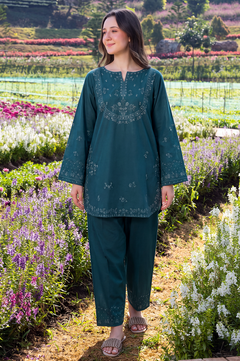 Saad Shaikh | Ease Fall Edit 26 | Azalea - Casual Dress - available at Maria Faisal in UK and USA.