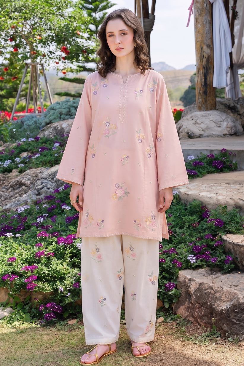 Saad Shaikh | Ease Fall Edit 26 | Arden - Casual Dress - available at Maria Faisal in UK and USA.