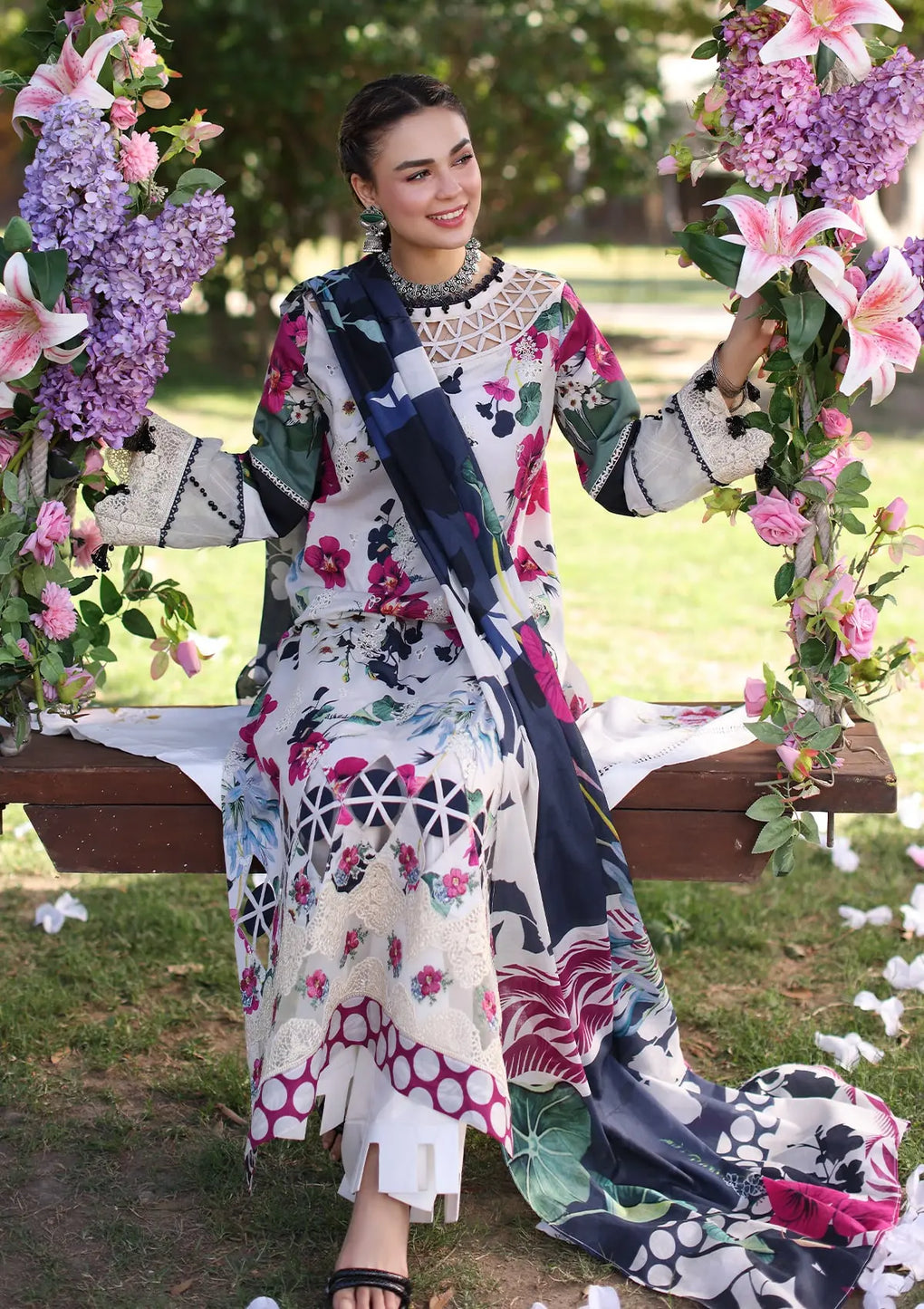 Elaf Premium | Prints Chikankari 24 | 01A LOVELIGHT - Waniyas