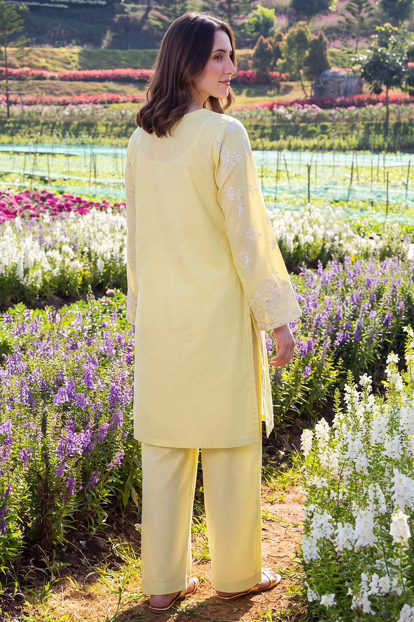 Saad Shaikh | Ease Fall Edit 26 | Muslin - Casual Dress - available at Maria Faisal in UK and USA.