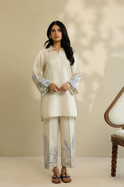 Sahar | Pre Essential Emb Edit | Camellia Pearl - Ladies Clothes - Maria Faisal
