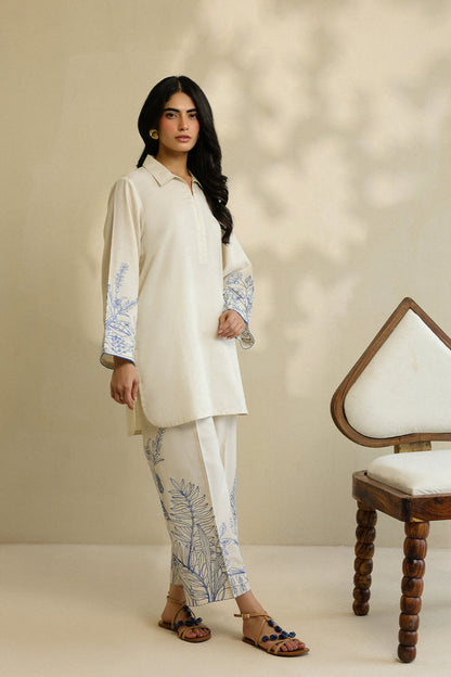 Sahar | Pre Essential Emb Edit | Camellia Pearl - Ladies Clothes - Maria Faisal