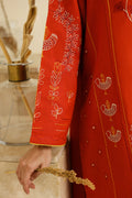 Sahar | Pre Essential Emb Edit | Burnt Citrus - Ladies Clothes - Maria Faisal