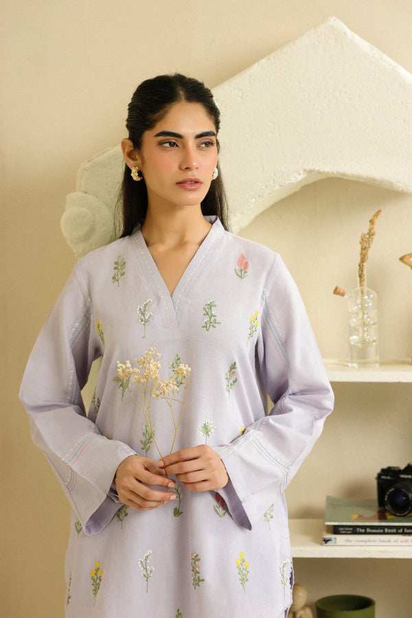 Sahar | Pre Essential Emb Edit | Iris Glow - Ladies Clothes - Maria Faisal