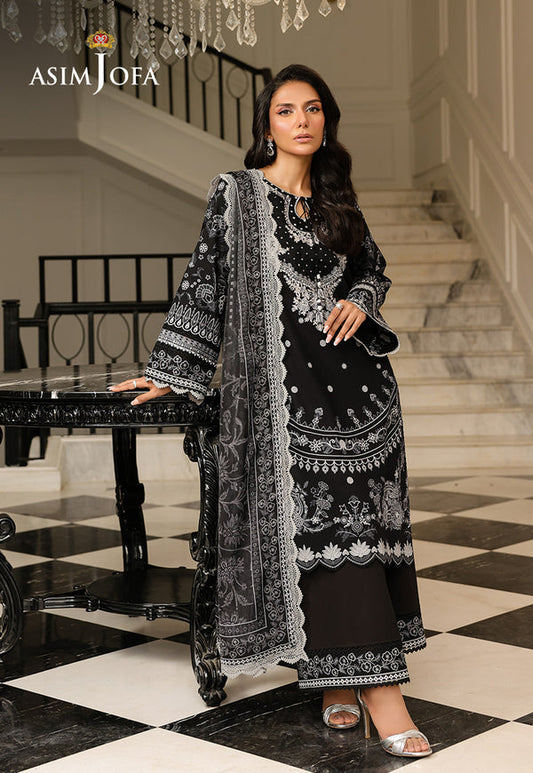 Asim Jofa | Summer Rhapsody | AJMCH-06 EMBROIDERED LAWN - Ladies Clothes - Maria Faisal